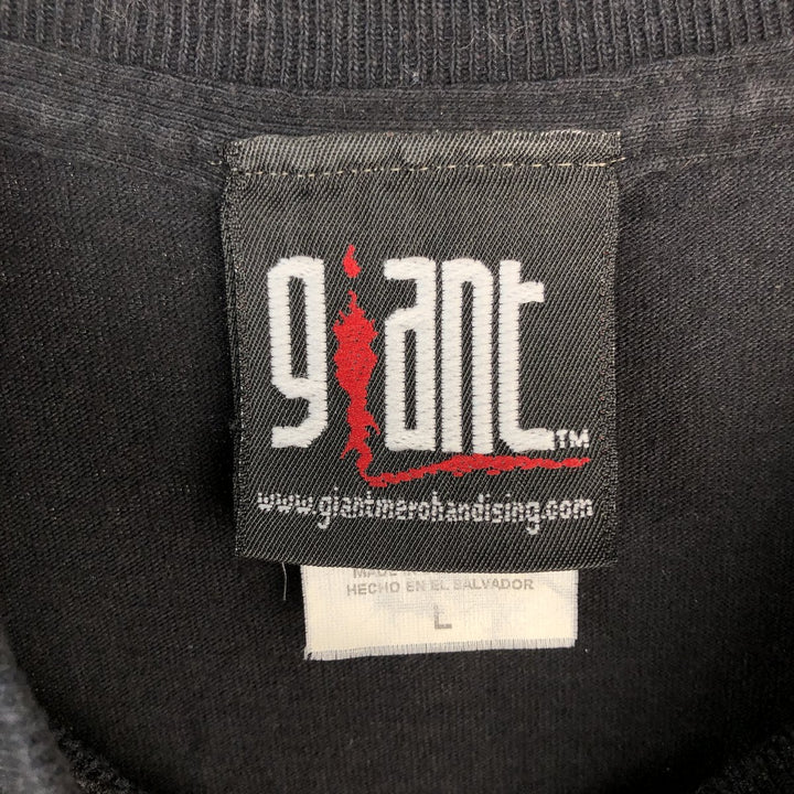 2000'S GIANT PAUL MCCARTNEY band t-shirt, men's size L (approx.) cotton black type Vintage Second Hand