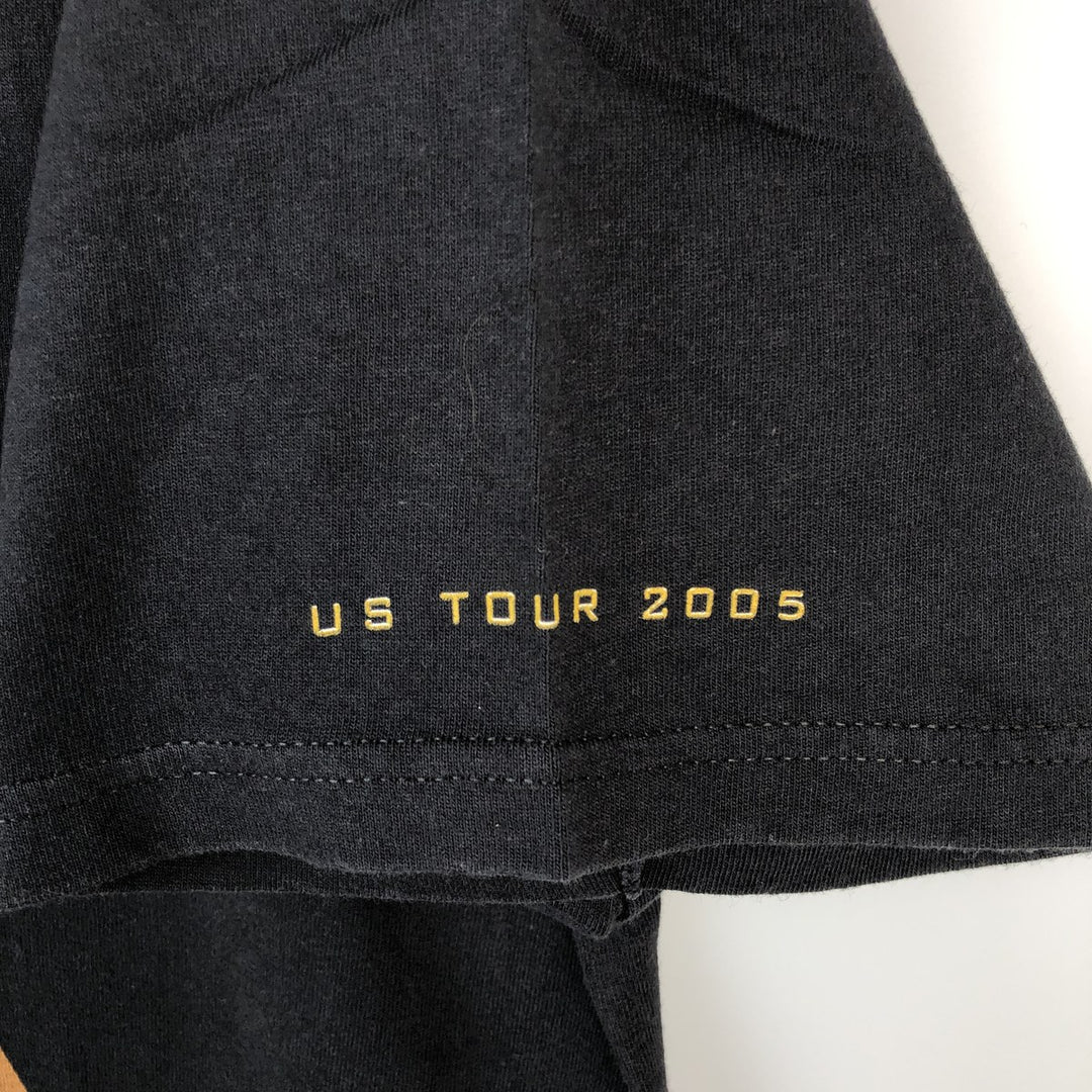 2000'S GIANT PAUL MCCARTNEY band t-shirt, men's size L (approx.) cotton black type Vintage Second Hand