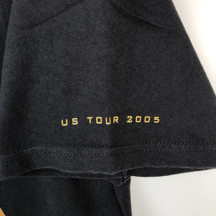 2000'S GIANT PAUL MCCARTNEY band t-shirt, men's size L (approx.) cotton black type Vintage Second Hand