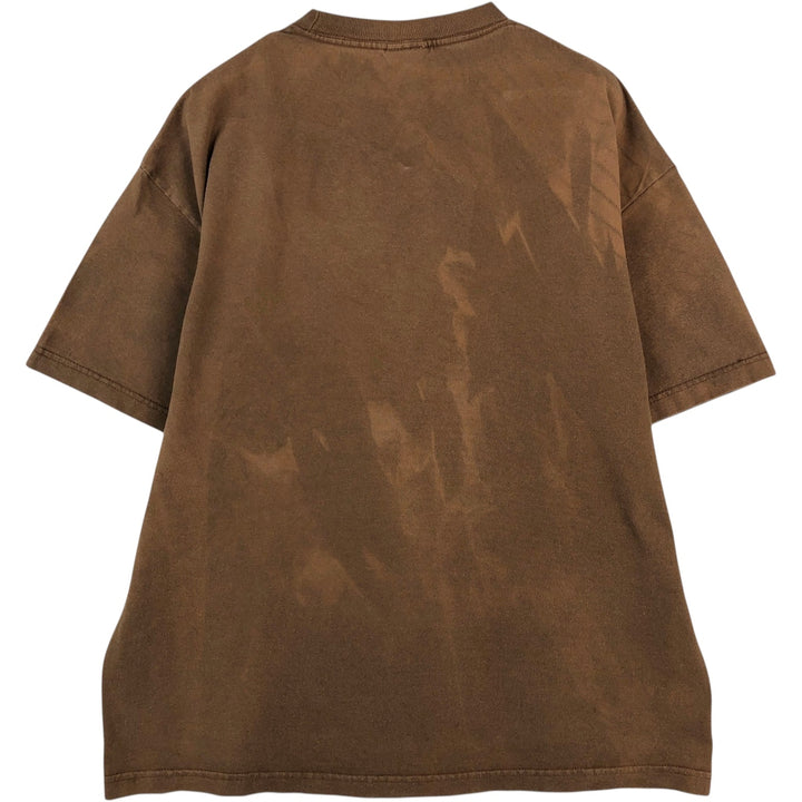 00's THE BEATLES Band T-shirt, Band T, Men's XL size cotton brown type Vintage Second Hand