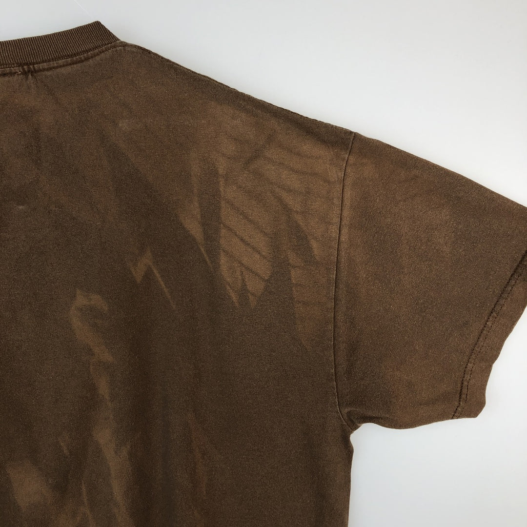 00's THE BEATLES Band T-shirt, Band T, Men's XL size cotton brown type Vintage Second Hand
