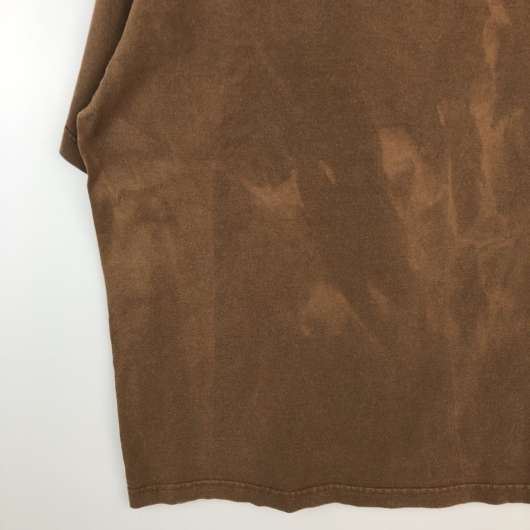 00's THE BEATLES Band T-shirt, Band T, Men's XL size cotton brown type Vintage Second Hand