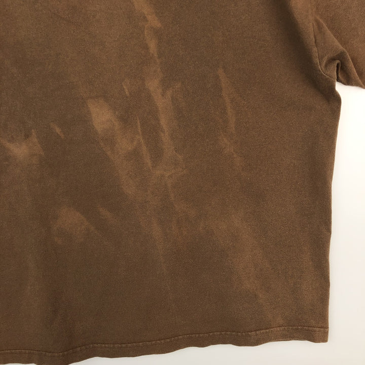 00's THE BEATLES Band T-shirt, Band T, Men's XL size cotton brown type Vintage Second Hand
