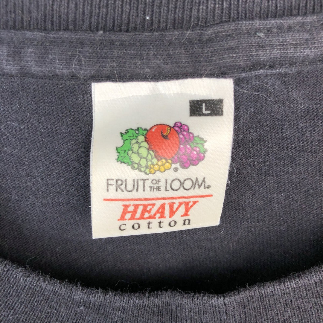 Fruit of the Loom Metallica Band T-shirt Band Tee Men's L size cotton black type Vintage Second Hand