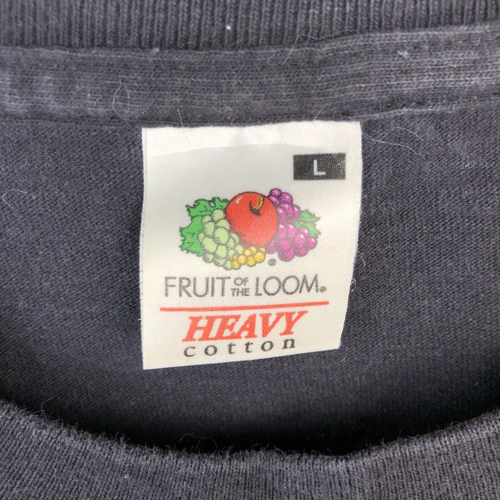 Fruit of the Loom Metallica Band T-shirt Band Tee Men's L size cotton black type Vintage Second Hand