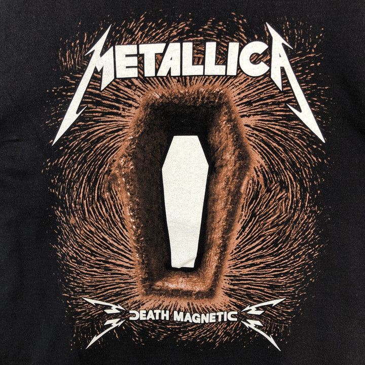 Fruit of the Loom Metallica Band T-shirt Band Tee Men's L size cotton black type Vintage Second Hand
