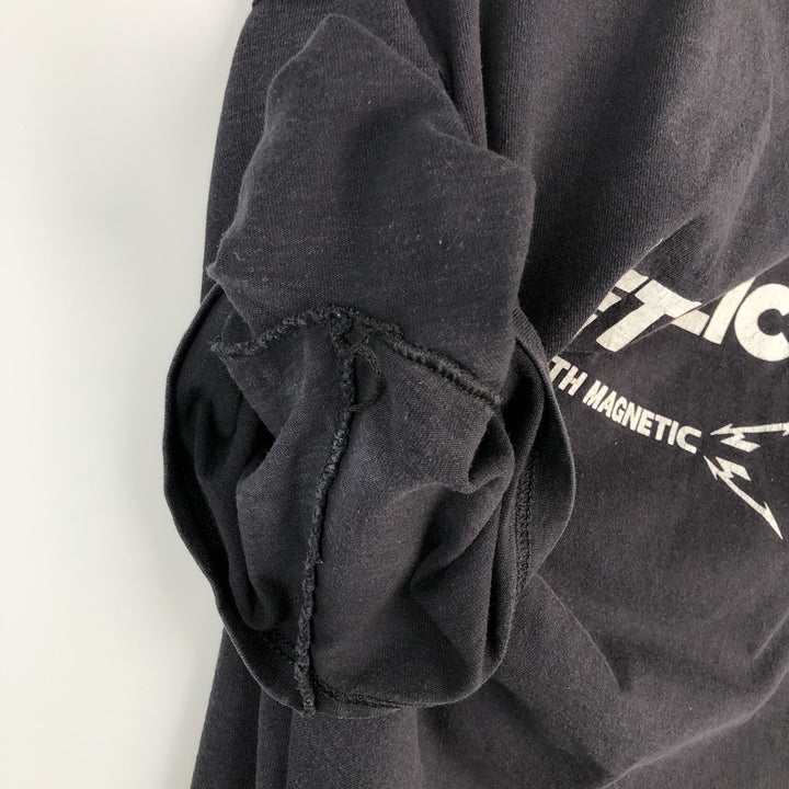Fruit of the Loom Metallica Band T-shirt Band Tee Men's L size cotton black type Vintage Second Hand