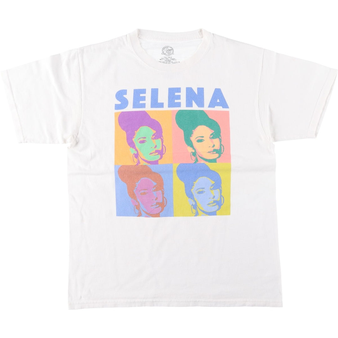 SELENA (Selena) Band T-shirt, Men's Size M cotton white type Vintage Second Hand