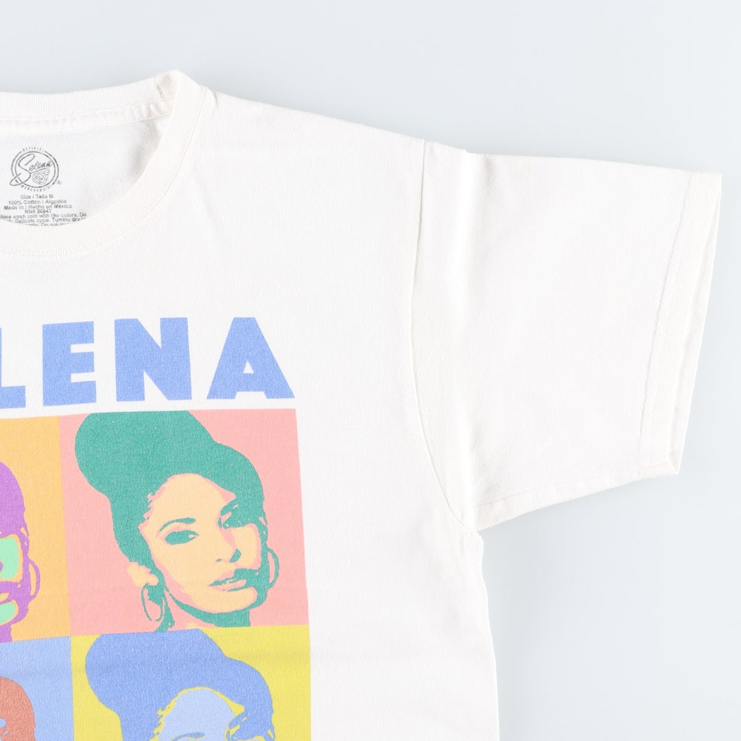 SELENA (Selena) Band T-shirt, Men's Size M cotton white type Vintage Second Hand