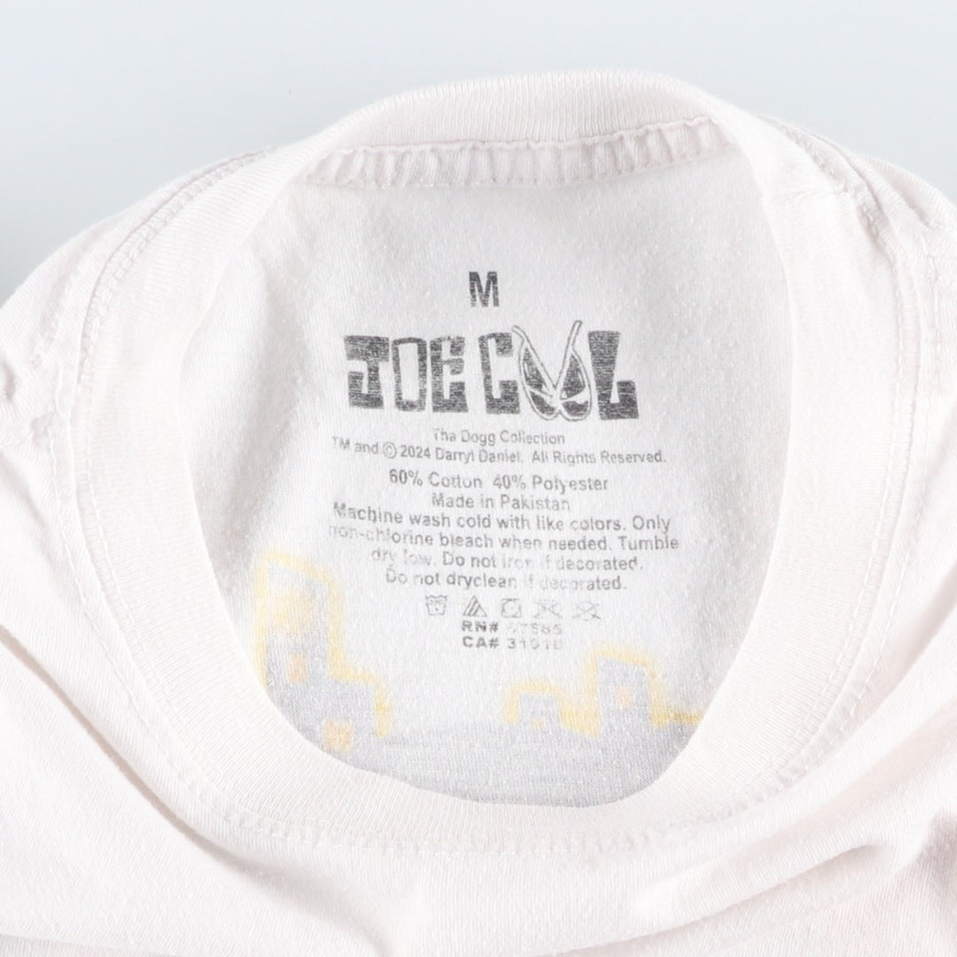 JOE COOL SNOOP DOGGY DOGG Rap T-Shirt (Men's Size M) cotton white type Vintage Second Hand