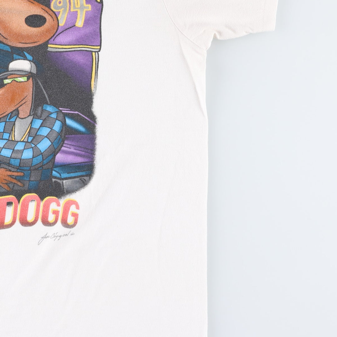 JOE COOL SNOOP DOGGY DOGG Rap T-Shirt (Men's Size M) cotton white type Vintage Second Hand