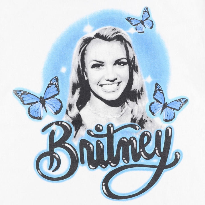 BRITNEY SPEARS Britney Spears Band T-shirt Band T Men's M size cotton white type Vintage Second Hand