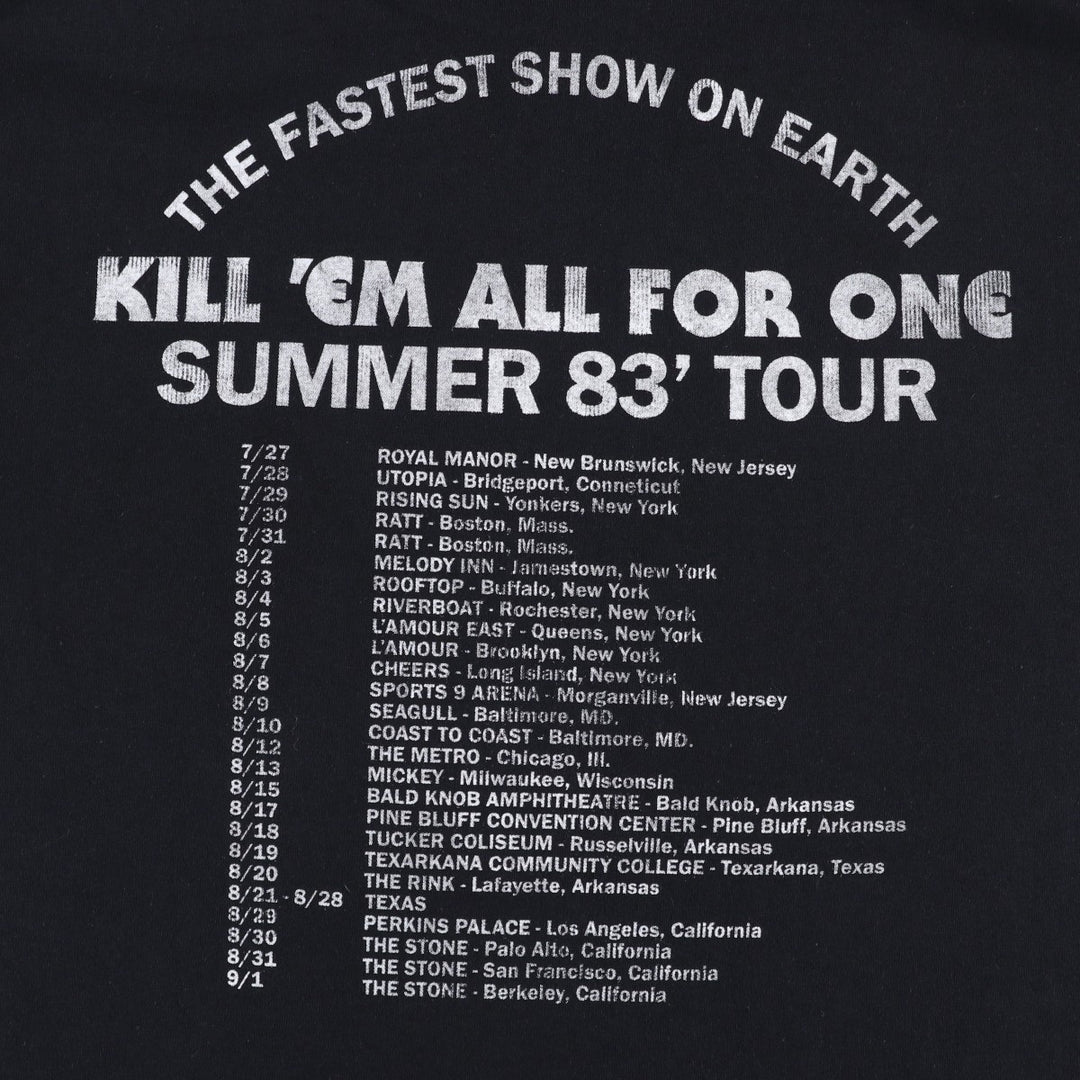 METALLICA Metallica Band T-shirt Band T Men's XL size cotton black type Vintage Second Hand