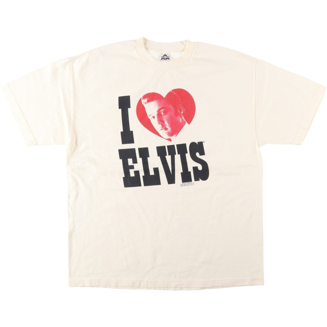 ALSTYLE ELVIS PRESLEY Elvis Presley Band T-shirt, Men's XL equivalent. cotton unbleached Vintage Second Hand