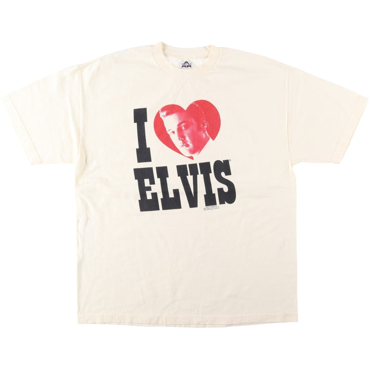 ALSTYLE ELVIS PRESLEY Elvis Presley Band T-shirt, Men's XL equivalent. cotton unbleached Vintage Second Hand
