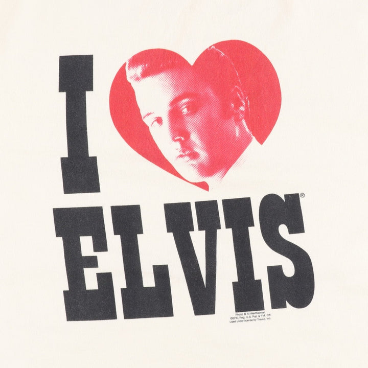 ALSTYLE ELVIS PRESLEY Elvis Presley Band T-shirt, Men's XL equivalent. cotton unbleached Vintage Second Hand