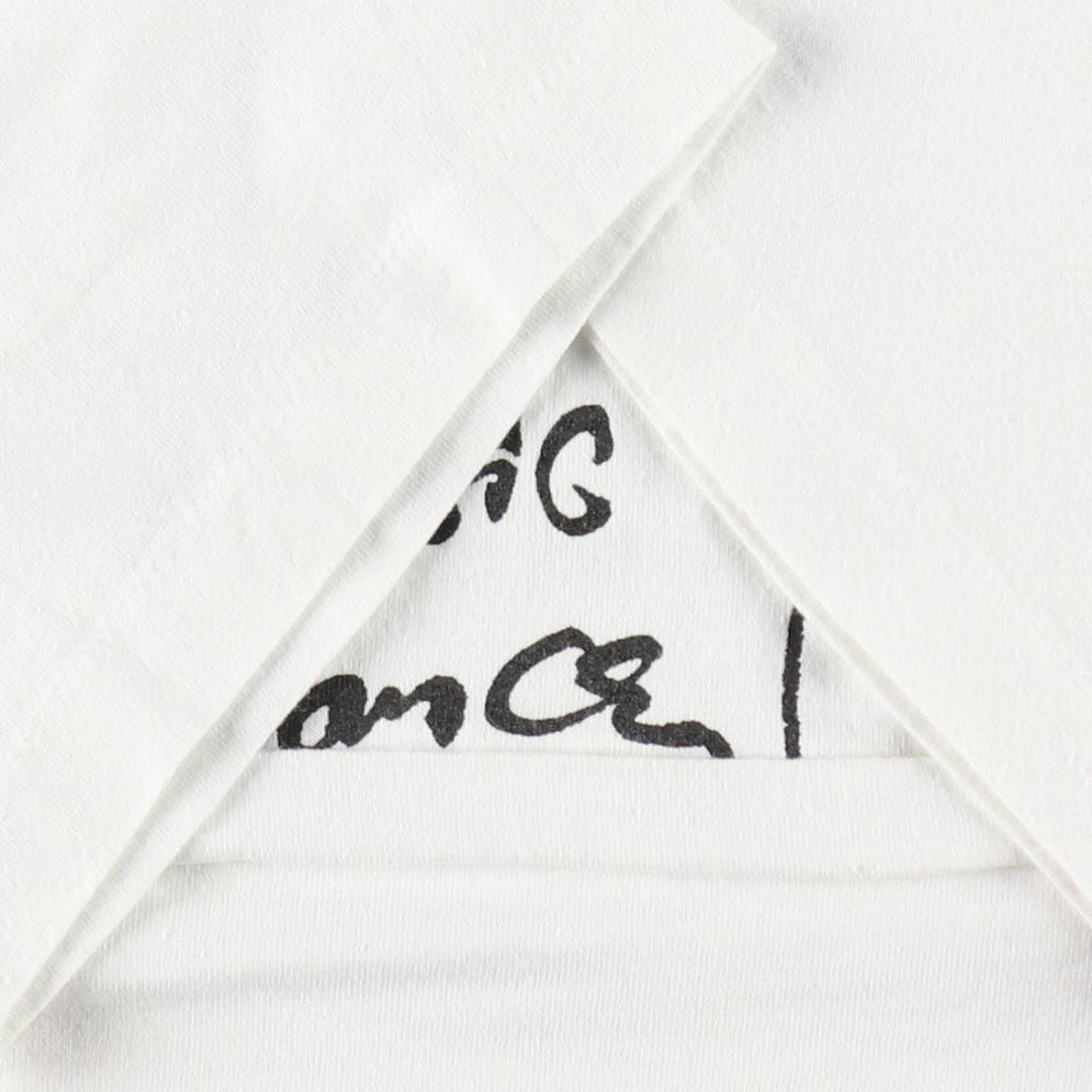 90'S Hanes HEAVYWEIGHT 50 cotton white type Vintage Second Hand