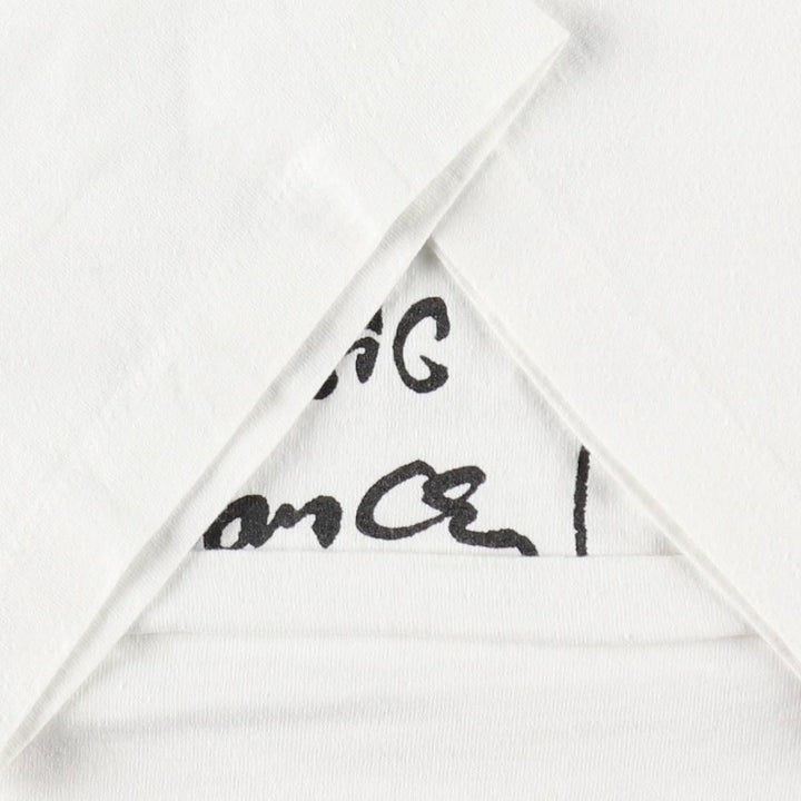 90'S Hanes HEAVYWEIGHT 50 cotton white type Vintage Second Hand