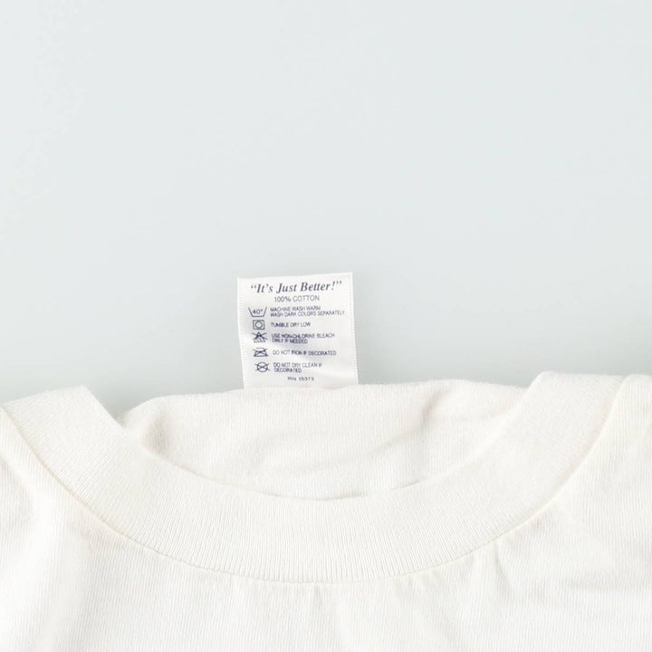 2000'S Delta PRO WEIGHT Message Print T-Shirt, Men's Size XL cotton white type Vintage Second Hand