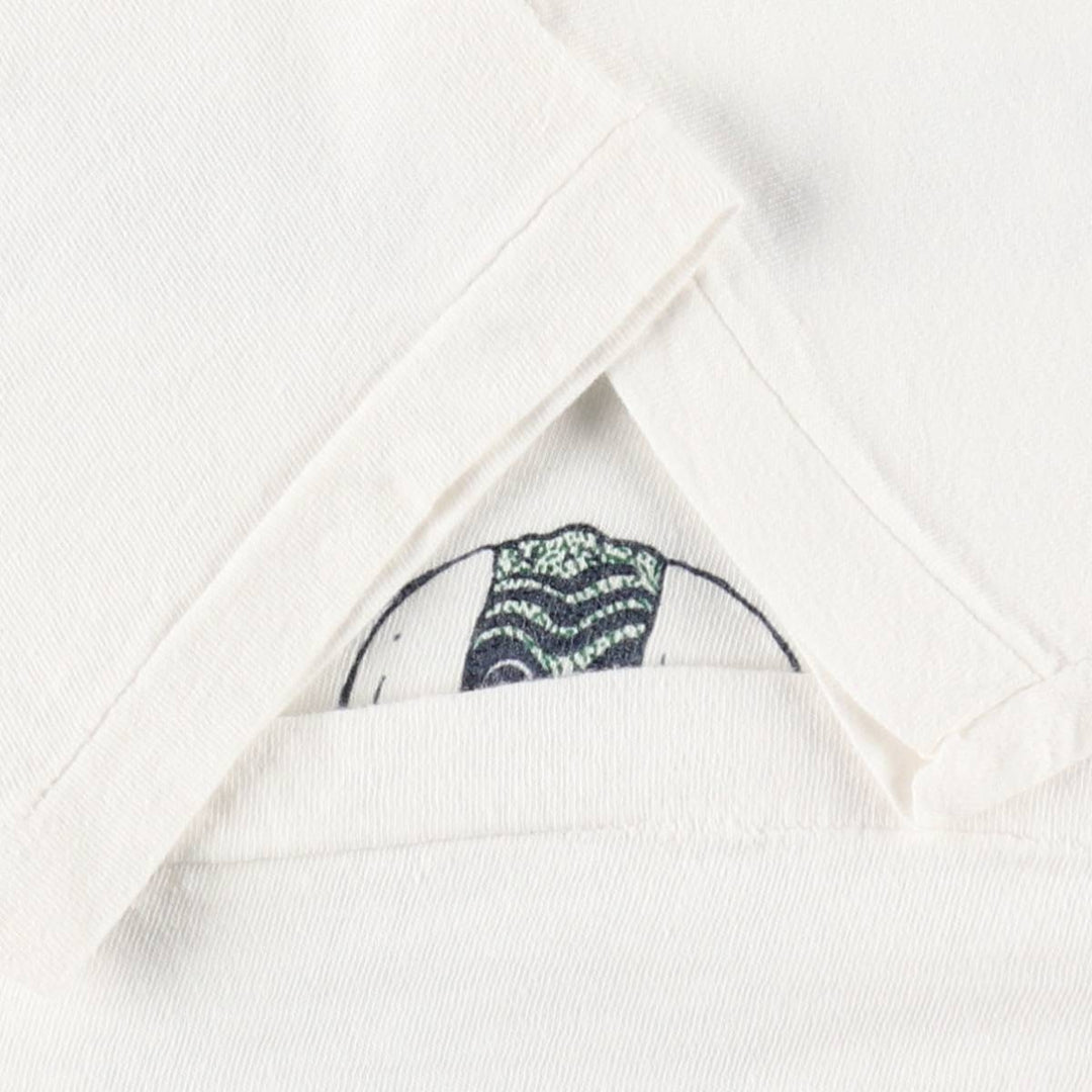70s-80'S Healthknit Printed T-Shirt, Made in USA, Men's Size L (Equivalent), Vintage cotton white type Vintage Second Hand