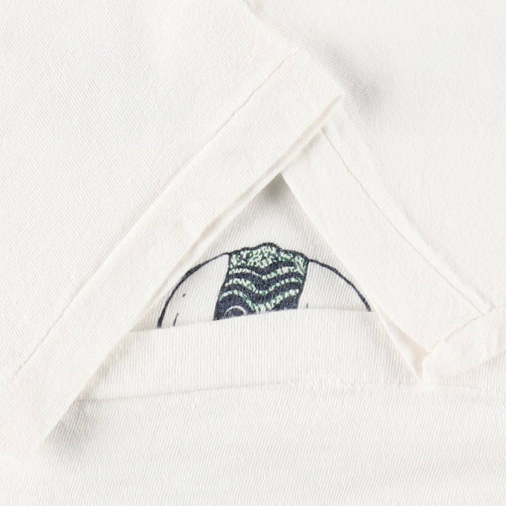 70s-80'S Healthknit Printed T-Shirt, Made in USA, Men's Size L (Equivalent), Vintage cotton white type Vintage Second Hand
