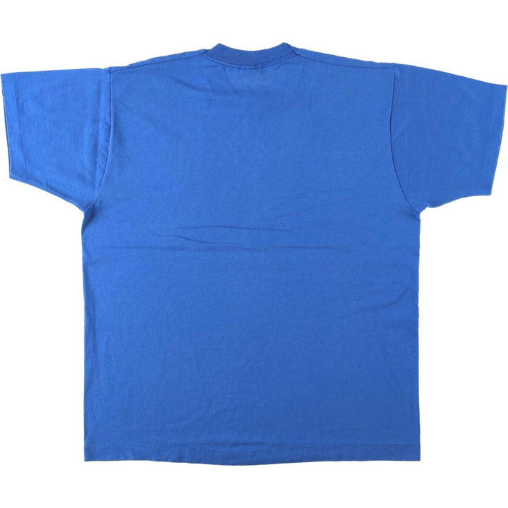 90'S SCREEN STARS Printed T-shirt Made in USA Men's XL Vintage cotton blue type Vintage Second Hand