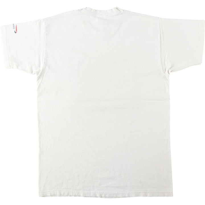 90'S Fruit of the Loom Heavy Cotton Advertising T-Shirt, Made in USA, Men's Size L (approx.), Vintage cotton white type Vintage Second Hand
