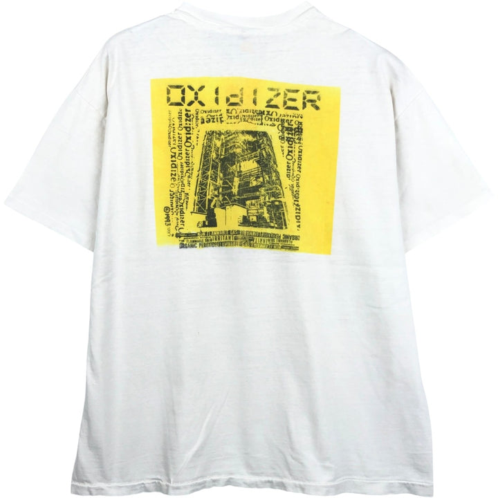 90'S Hanes BEEFY-T Printed T-shirt Made in USA Men's XL Vintage cotton white type Vintage Second Hand