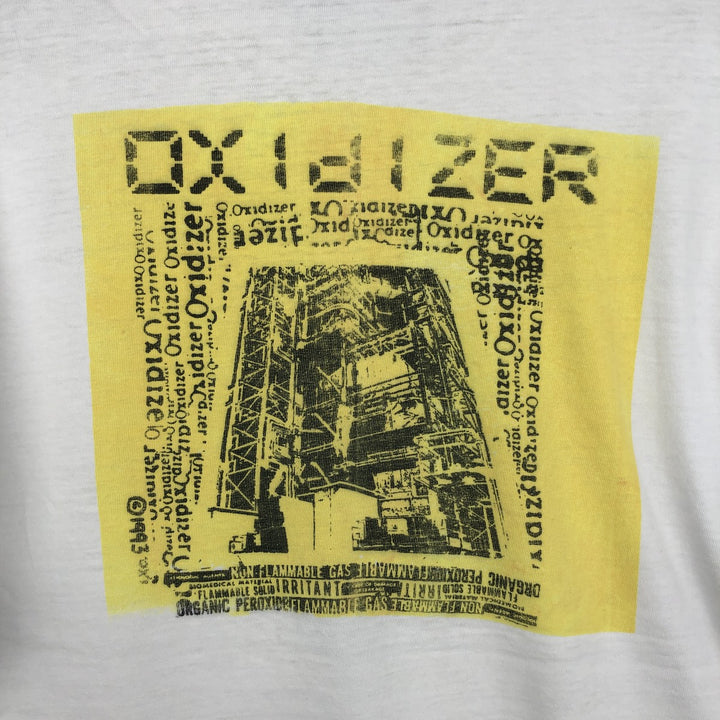 90'S Hanes BEEFY-T Printed T-shirt Made in USA Men's XL Vintage cotton white type Vintage Second Hand