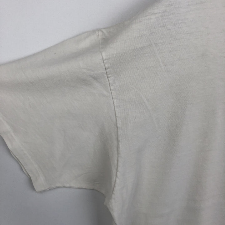 90'S Hanes BEEFY-T Printed T-shirt Made in USA Men's XL Vintage cotton white type Vintage Second Hand