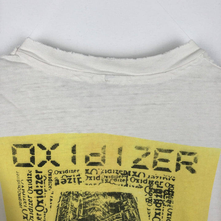 90'S Hanes BEEFY-T Printed T-shirt Made in USA Men's XL Vintage cotton white type Vintage Second Hand