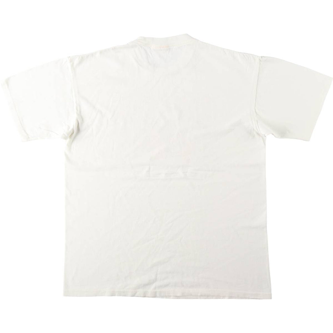 90'S LAKE STREET SHIRTS Art T-shirt, Made in USA, Men's XL equivalent, Vintage cotton white type Vintage Second Hand