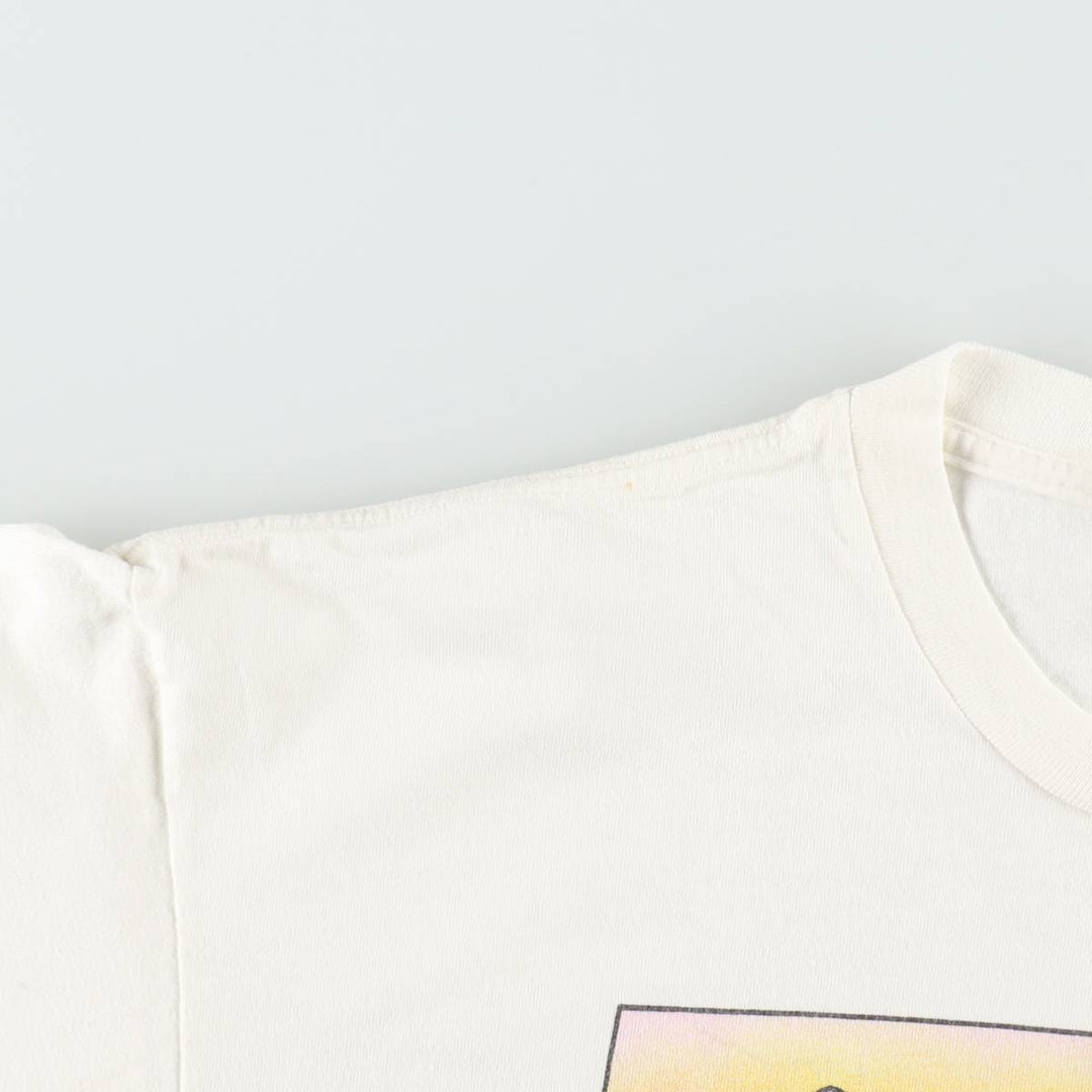 90'S LAKE STREET SHIRTS Art T-shirt, Made in USA, Men's XL equivalent, Vintage cotton white type Vintage Second Hand