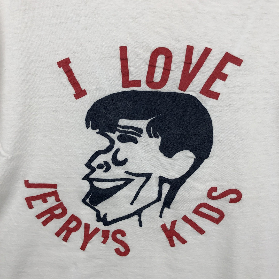 ~90'S Jerry Lewis Print T-Shirt, Men's Size M (Equivalent), Vintage unclear white type Vintage Second Hand