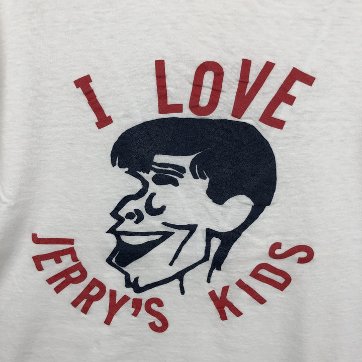~90'S Jerry Lewis Print T-Shirt, Men's Size M (Equivalent), Vintage unclear white type Vintage Second Hand