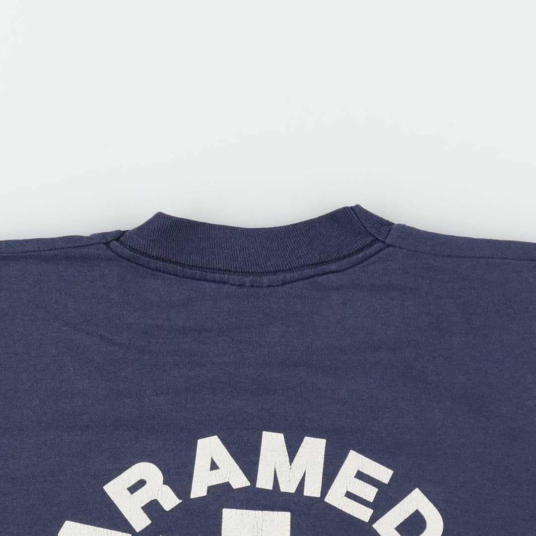 90'S Screen Stars Best Printed T-shirt Made in USA Men's L Vintage cotton navy blue type Vintage Second Hand