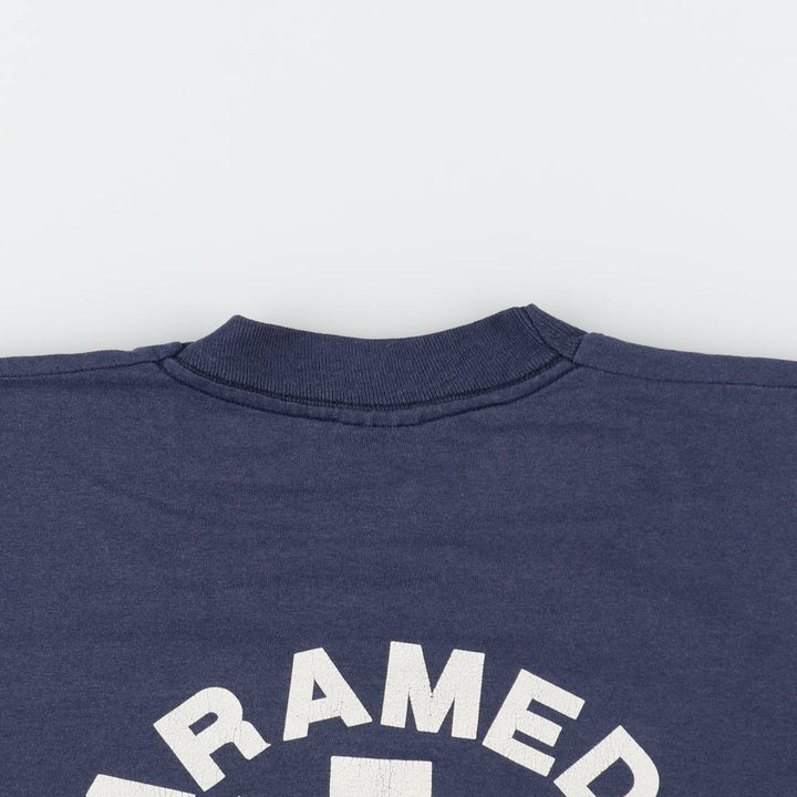 90'S Screen Stars Best Printed T-shirt Made in USA Men's L Vintage cotton navy blue type Vintage Second Hand