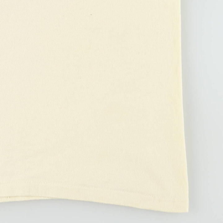 90'S Anvil Printed T-shirt, Made in USA, Men's M size, Vintage cotton lemon yellow Vintage Second Hand
