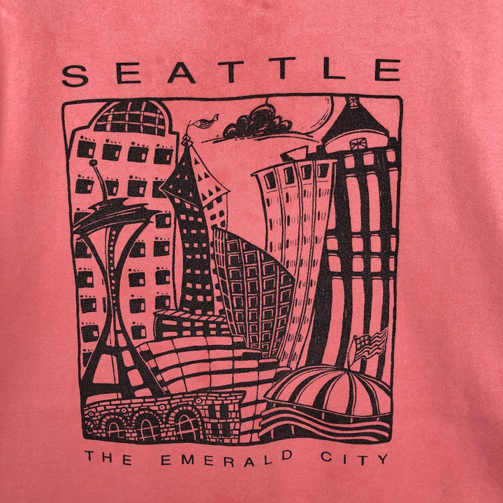 90'S Stedman Souvenir T-Shirt, Made in USA, Men's XL equivalent, Vintage cotton coral Vintage Second Hand