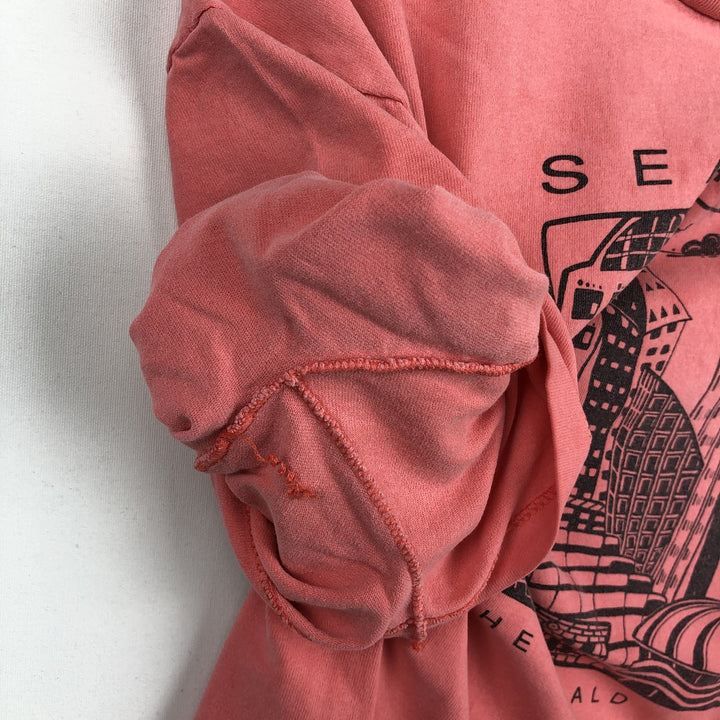 90'S Stedman Souvenir T-Shirt, Made in USA, Men's XL equivalent, Vintage cotton coral Vintage Second Hand