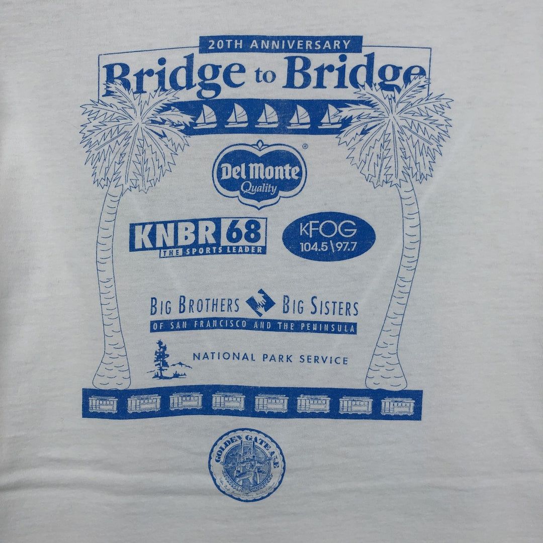90'S ONEITA POWER PRO Print T-Shirt, Made in USA, Large Size cotton white type Vintage Second Hand