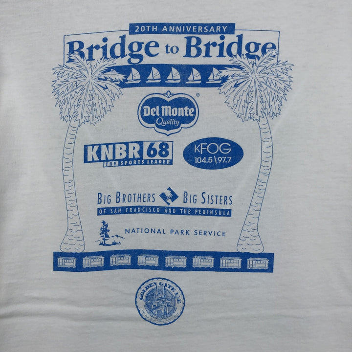 90'S ONEITA POWER PRO Print T-Shirt, Made in USA, Large Size cotton white type Vintage Second Hand