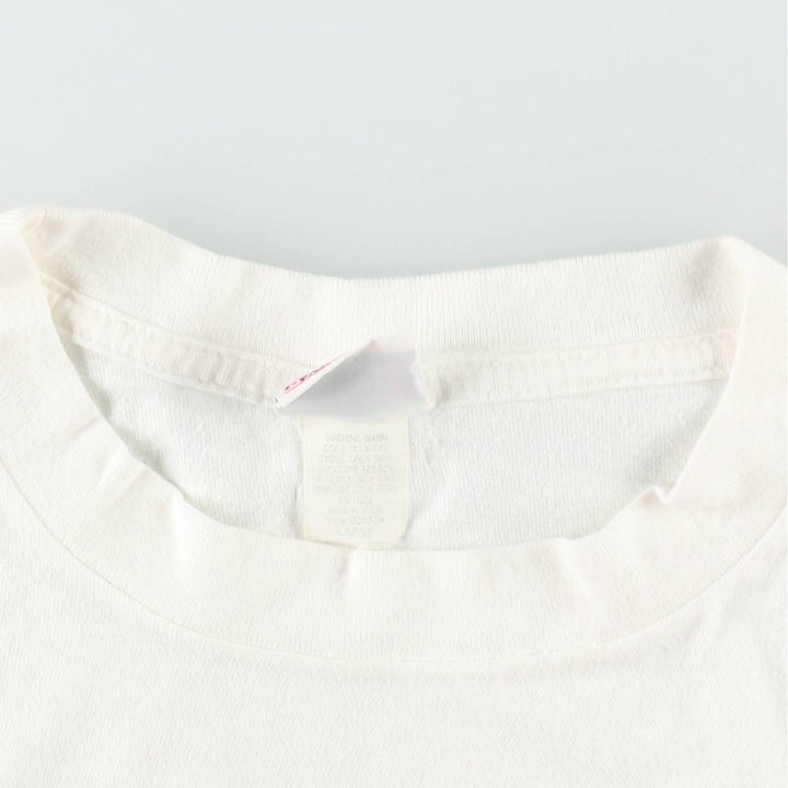 90'S PALMETTOS A STATE OF MIND Print T-Shirt, Made in USA, Men's Size L (Equivalent), Vintage cotton white type Vintage Second Hand