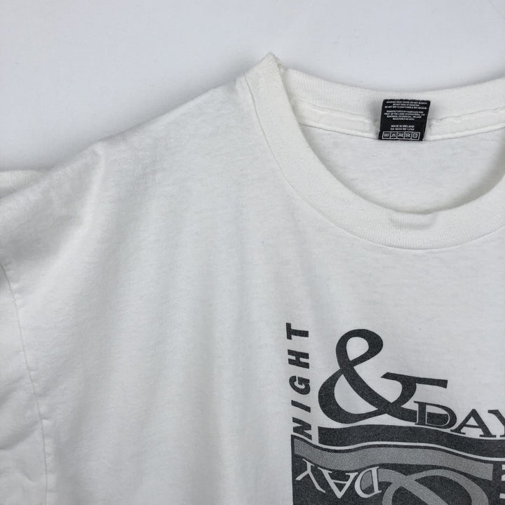 90'S SCREEN STARS Printed T-shirt, Men's XL, Vintage cotton white type Vintage Second Hand