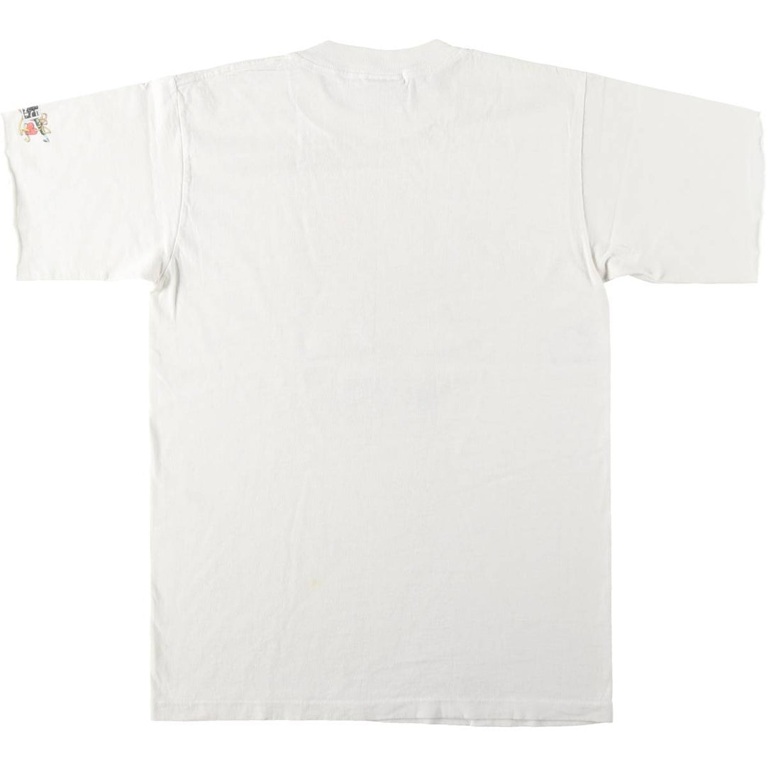 80'S ONEITA POWER-T Cut-off Art T-Shirt, Made in USA, Men's Size M (Equivalent), Vintage cotton white type Vintage Second Hand