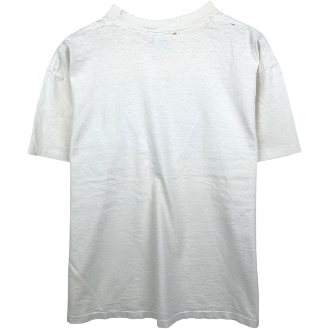 90'S Anvil Message Print T-Shirt, Made in USA, Men's XL (approx.) cotton white type Vintage Second Hand