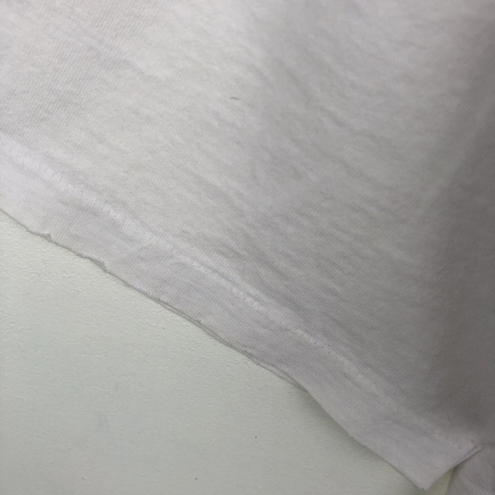 90'S Anvil Message Print T-Shirt, Made in USA, Men's XL (approx.) cotton white type Vintage Second Hand