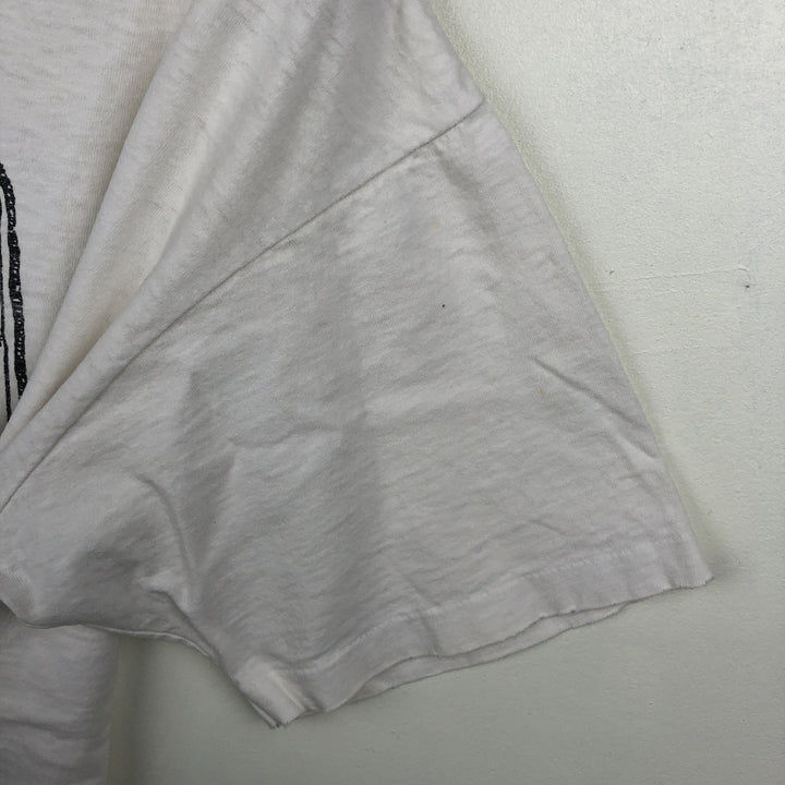 90'S Anvil Message Print T-Shirt, Made in USA, Men's XL (approx.) cotton white type Vintage Second Hand