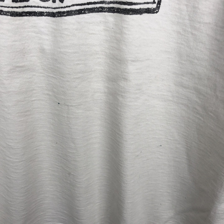 90'S Anvil Message Print T-Shirt, Made in USA, Men's XL (approx.) cotton white type Vintage Second Hand