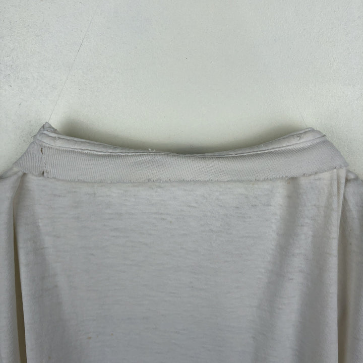 90'S Anvil Message Print T-Shirt, Made in USA, Men's XL (approx.) cotton white type Vintage Second Hand